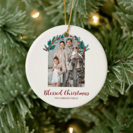 Persoonlijke Kerstkrans Foto Ornament