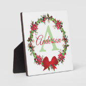 Persoonlijke kerstkrans fotoplaat (Voorkant)