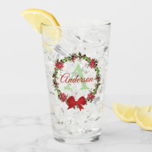 Persoonlijke kerstkrans  glas