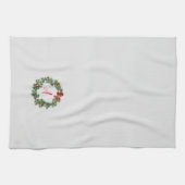 Persoonlijke Kerstkrans Keukenhanddoek (Horizontaal)