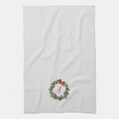 Persoonlijke Kerstkrans Keukenhanddoek (Verticaal)
