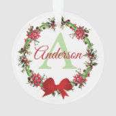 Persoonlijke kerstkrans  ornament (achterkant)