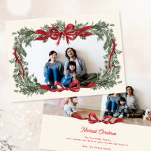 Persoonlijke Kerstkrans Rode Strik 3 Foto