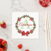 Persoonlijke kerstkrans  servet (Insitu)