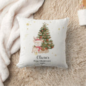 Persoonlijke Kerstkussen voor Baby's Eerste Kerstm Kussen (Deken)