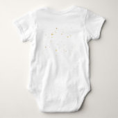 Persoonlijke Kerstkussen voor Baby's Eerste Kerstm Romper (Achterkant)