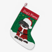 Persoonlijke kerstlabradole Santa Claus Kleine Kerstsok (Voorkant (Hangend))