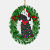 Persoonlijke kerstlampjes Labradole Keramisch Ornament (Rechts)