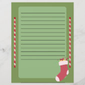 Persoonlijke kerstlijst voor de Kerstman (Achterkant)