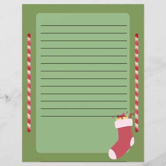 Persoonlijke kerstlijst voor de Kerstman (Achterkant)