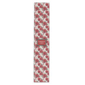Persoonlijke Kerstloper Rood Groen Chic Touch Medium Tafelloper (Voorkant)