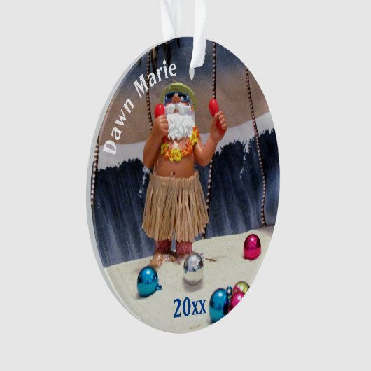 Persoonlijke kerstman - Acrylversiering Ornament (voorkant)