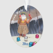 Persoonlijke kerstman - Acrylversiering Ornament (voorkant)