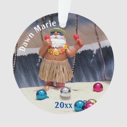 Persoonlijke kerstman - Acrylversiering Ornament (voorkant)