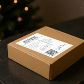 Persoonlijke kerstman adreslabels sticker