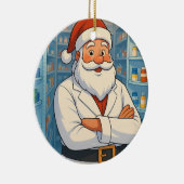 Persoonlijke Kerstman als Apotheker Ornament (Rechts)