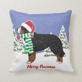 Persoonlijke kerstman Bernese Mountain Dog Kussen
