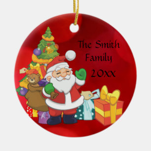 Persoonlijke Kerstman Boom Geschenken Kerst Orname Keramisch Ornament