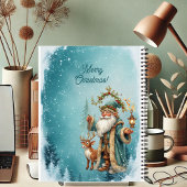 Persoonlijke Kerstman Brief Van Rendier Noordpool Notitieboek