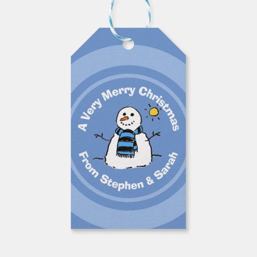 Persoonlijke kerstman cadeaulabel (Achterkant)