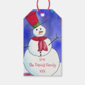 Persoonlijke kerstman cadeaulabel (Voorkant)