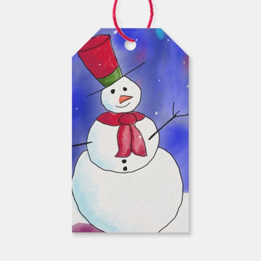 Persoonlijke kerstman cadeaulabel (Achterkant)