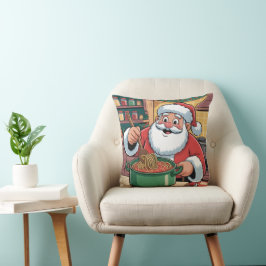 Persoonlijke Kerstman Chef Pasta Avond Kussen