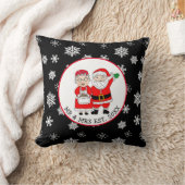 Persoonlijke Kerstman en vrouw Kussen (Deken)