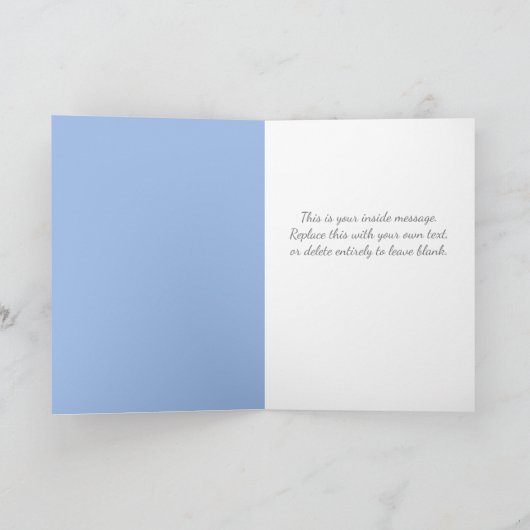 Persoonlijke kerstman feestdagen kaart (Binnen)