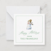 Persoonlijke Kerstman Geschenk Bijgevoegde Kaart Notitiekaartje (Voorkant)