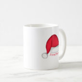 Persoonlijke kerstman hoed kerst mok (Voorkant rechts)
