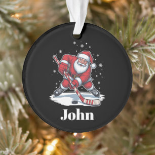 Persoonlijke Kerstman IJshockey Kerst Sport Ornament