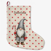 Persoonlijke Kerstman Kabouter Kerstsok (Voorkant)