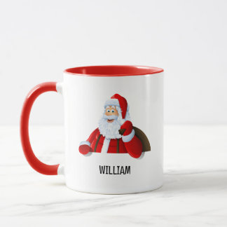 Persoonlijke Kerstman Kerst Combinatie Mok