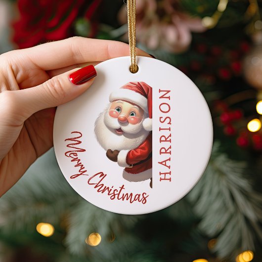Persoonlijke Kerstman Kerst voor Kinderen Keramisch Ornament