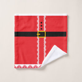 Persoonlijke Kerstman Kerst  Washandje