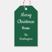 Persoonlijke Kerstman Kerstcadeau-etiketten Cadeaulabel (Voorkant)