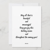 Persoonlijke Kerstman Kerstkaart (Achterkant)