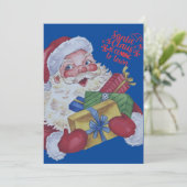 Persoonlijke Kerstman Kerstkaart,  Feestdagenkaart (Staand voorkant)