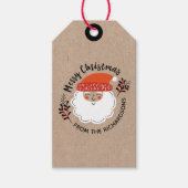 Persoonlijke Kerstman Kerstmis Cadeaulabel (Voorkant)