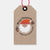 Persoonlijke Kerstman Kerstmis Cadeaulabel (Achterkant)