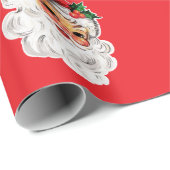 Persoonlijke Kerstman Kerstmis Sinterklaas Kerstca Cadeaupapier (Rol Hoek)