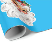 Persoonlijke Kerstman Kerstmis Sinterklaas Kerstca Cadeaupapier (Rol Hoek)
