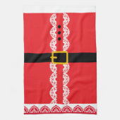 Persoonlijke Kerstman Kerstmis Theedoek (Verticaal)