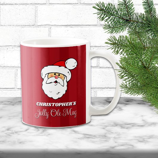 Persoonlijke kerstman koffiemok