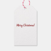 Persoonlijke kerstman met cadeaubon Label voor cad Cadeaulabel (Achterkant)