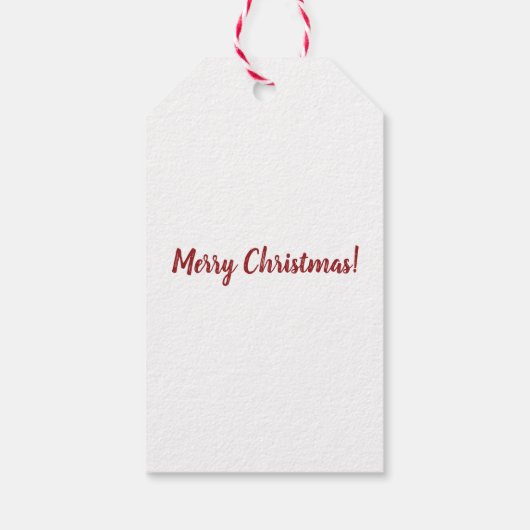 Persoonlijke kerstman met cadeaubon Label voor cad Cadeaulabel (Achterkant)