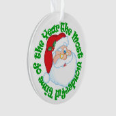 Persoonlijke kerstman met Kinder kerstmis Ornament (voorkant)