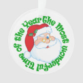 Persoonlijke kerstman met Kinder kerstmis Ornament (voorkant)