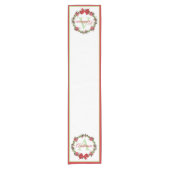 Persoonlijke kerstman met korte tafelklep korte tafelloper (Voorkant)